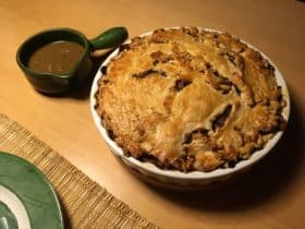 Beef, ale and mushroom pie