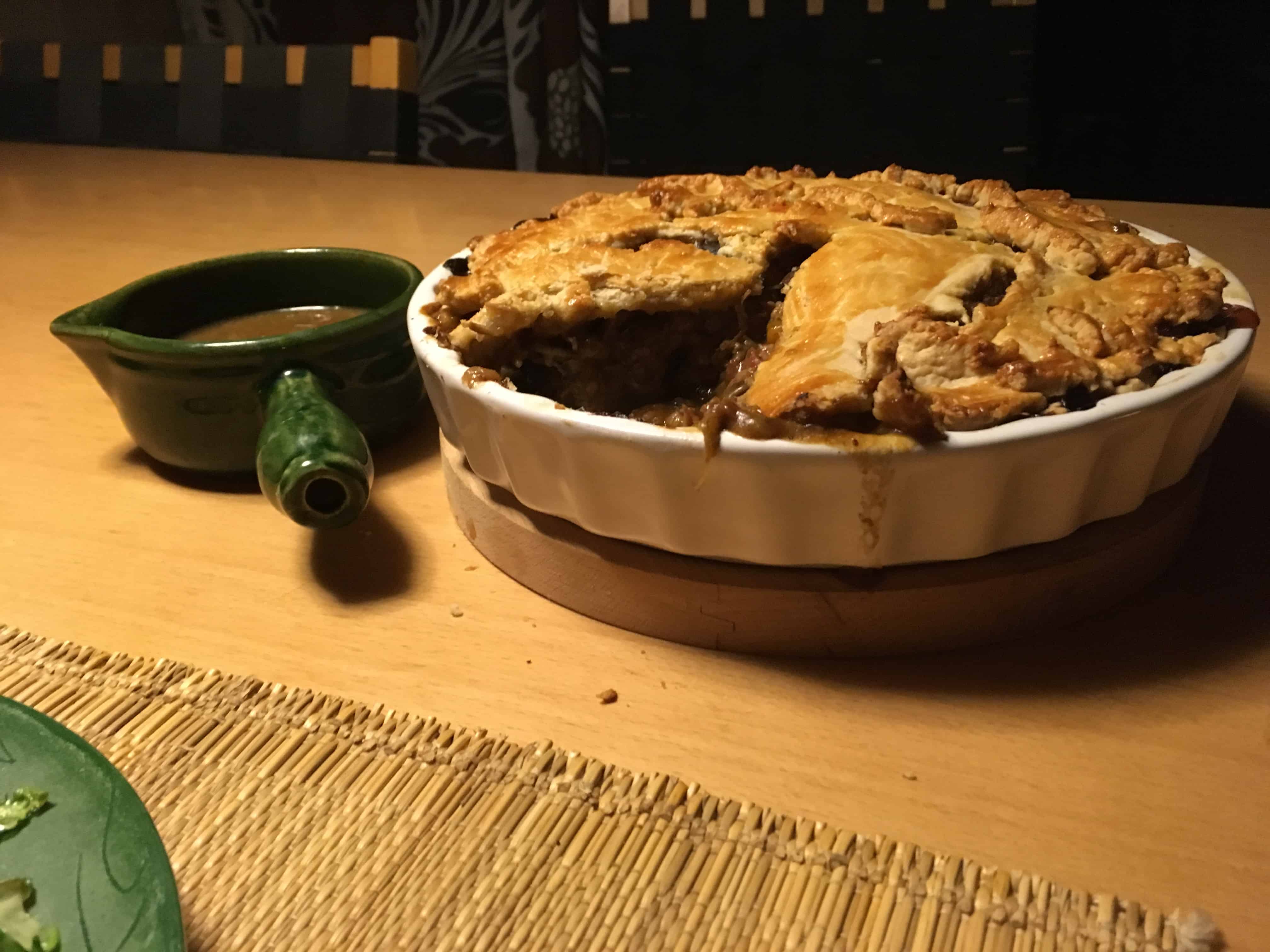 Beef, ale and mushroom pie